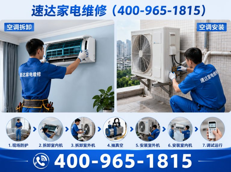 广安空调拆装展示图